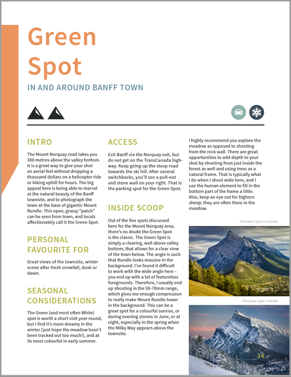 eBook: Paul Zizka's Guide to Photography in the Canadian Rockies - Banff to Lake Louise Edition